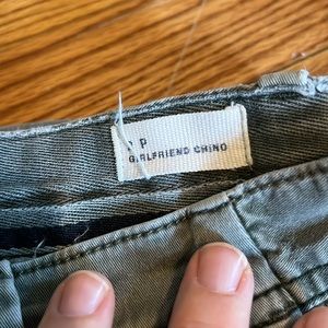 Gap Girlfriend Chino Pants 2P Two Pairs (Navy and green)
